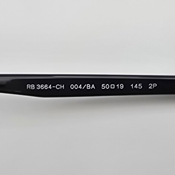 Ray-Ban RB3664-CH 004/BA Chromance Gunmetal Frame Polarized Blue Lens Sunglasses - Picture 8 of 16